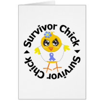 Esophageal Cancer Survivor Chick Greeting Card