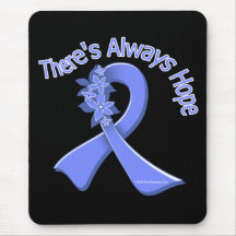 Esophageal Cancer There's Always Hope Floral Mousepads