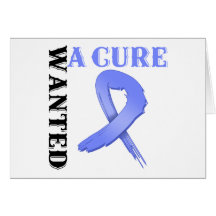 Esophageal Cancer WANTED A CURE Greeting Card