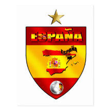 Espana 1 star champions gift post cards