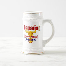 España 2012 Campeona Jarro de Cerveza Spain Bull Coffee Mug