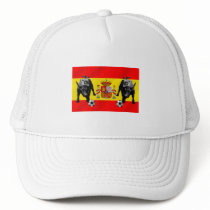 España La Furia Roja futbol Toro Flag of Spain Mesh Hats