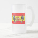 España La Furia Roja futbol Toro Flag of Spain Coffee Mugs