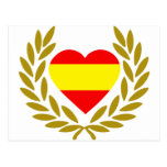 espana-laurel-heart-2. postcards