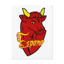 Espana Toro Spanish Bull for Spain lovers Post Card