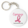 Esperanza Liston Rosa - Cancer de Mama Key Chains