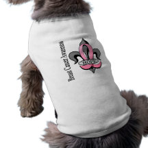 Espoir de cancer du sein de Fleur De Lis Vêtements Pour Animaux Domestiques