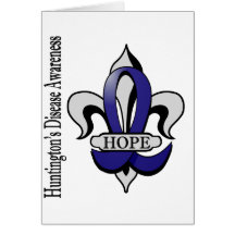 Espoir de la maladie de Fleur De Lis Huntington Carte De Vœux