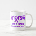 Espoir pour un traitement - ruban pourpre mug à café