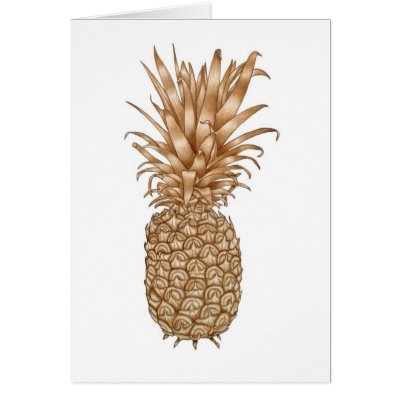 Espresso Pineapple Greeting Card by joeyartist