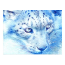 Esprit sauvage de Leopard* de *Snow Carte Postale