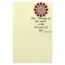 *Essence of Life* -Aristotle Quote Stationery