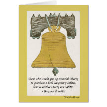 Essential Liberty by Benjamin Franklin Card