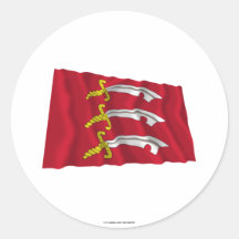 Essex Waving Flag Sticker