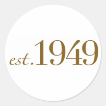 Est 1949 stickers