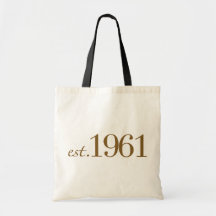 Est 1961 (Birth Year) Bags