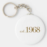 Est 1968 keychain