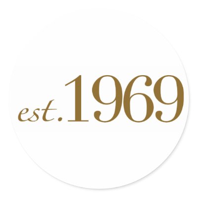 Est 1969 sticker by worldsfair