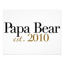 Est 2010 d'ours de papa invitations personnalisées