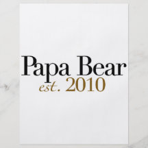 Est 2010 d'ours de papa prospectus personnalisés