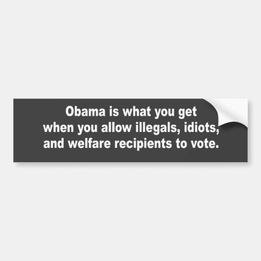 Est Obama ce que vous obtenez quand Adhésif Pour Voiture