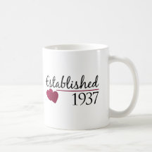 Established 1937 coffee mug