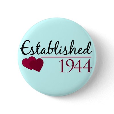 Established 1944 pinback buttons by smallhandsdesigns