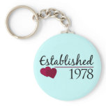 Established 1978 keychains