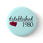 Established 1980 buttons