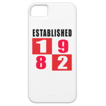 Established 1982 Birthday Designs iPhone 5 Case
