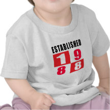 Established 1988 Birthday Designs Shirt