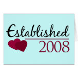 Established 2008 card