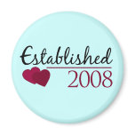 Established 2008 fridge magnet