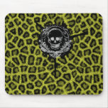 Estampado de leopardo. alfombrilla de ratones