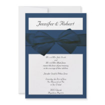 Estate Collection Marine Blue Wedding Invitation