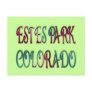 ESTES PARK, COLORADO POST CARD
