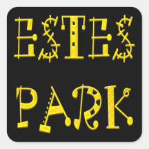 Estes Park Square Sticker