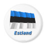 Estland Fliegende Flagge mit Namen