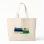 Estonia and Harju Waving Flags Canvas Bag