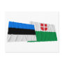 Estonia and Harju Waving Flags