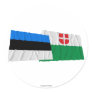 Estonia and Harju Waving Flags