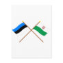 Estonia and Hiiu Crossed Flags