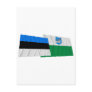 Estonia and Ida-Viru Waving Flags