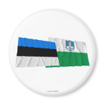 Estonia and Järva Waving Flags