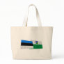 Estonia and Jõgeva Waving Flags Canvas Bags