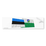 Estonia and Jõgeva Waving Flags
