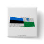 Estonia and Lääne-Viru Waving Flags