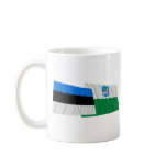 Estonia and Lääne-Viru Waving Flags Mug