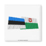 Estonia and Lääne Waving Flags