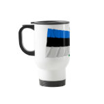 Estonia and Lääne Waving Flags Coffee Mug